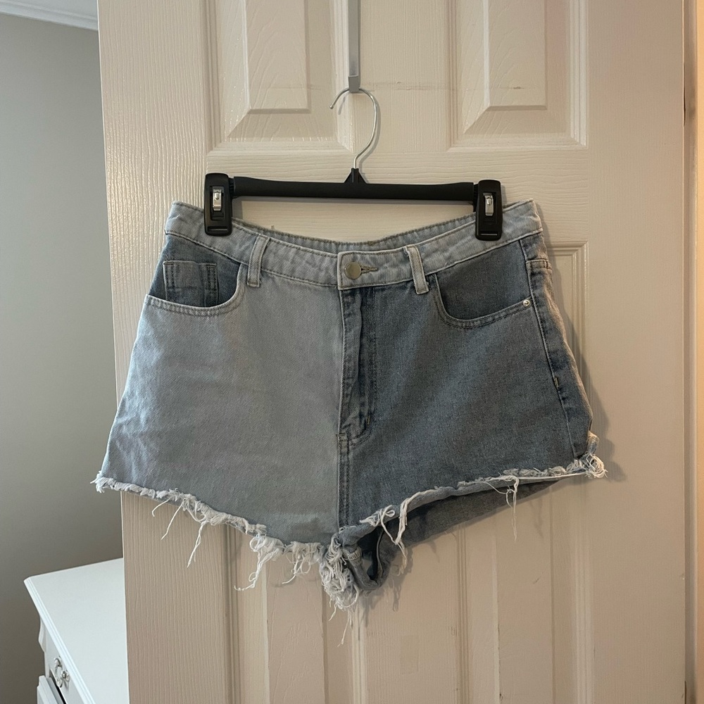 Shein mix and match denim shorts